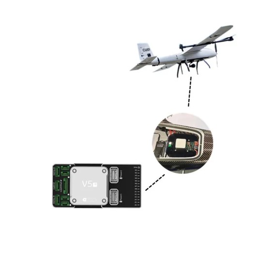 Livraison gratuite CUAV V5 + contrôleur de vol Drone 4k pilote automatique Pixhawk Px4 pilote automatique Pix 248 32